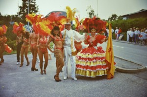 Maria tillsammans med 1980-talets "Mr Samba" alias Göran Palm.